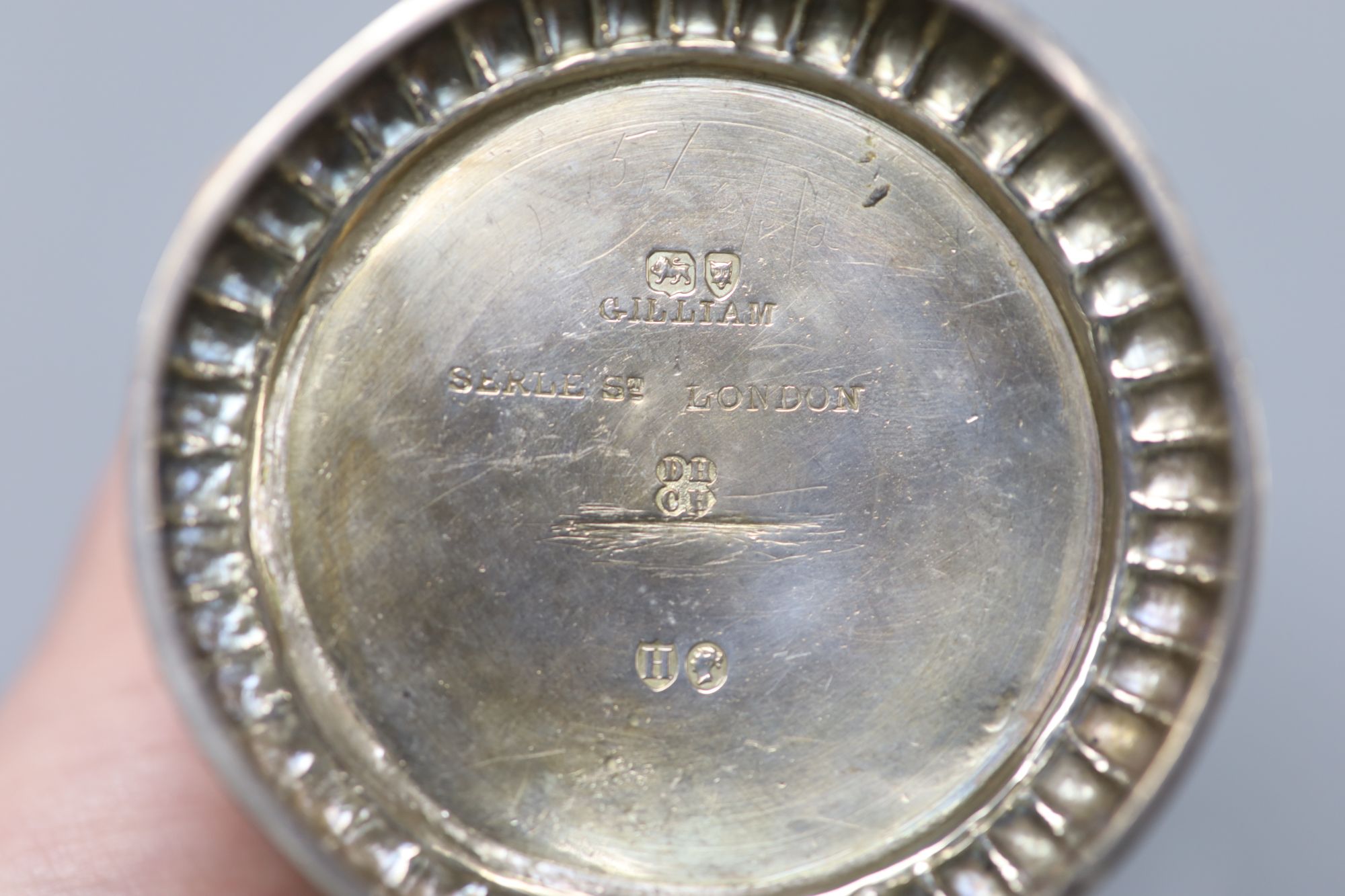 A late Victorian silver small lighthouse sugar caster, Daniel & Charles Houle, London, 1883, 15.2cm, 4.5oz.